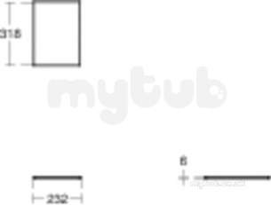 Ideal Standard Concept Furniture -  Ideal Standard Concept Space W/top 300 Grey Gl Glass E0394ru