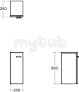 Ideal Standard Concept Furniture -  Ideal Standard Concept Space 200 Gls Gry F/guest Unt E0402kr