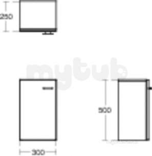 Ideal Standard Concept Furniture -  Ideal Standard Concept Space 300 Gls Gry F/guest Unt E0403kr