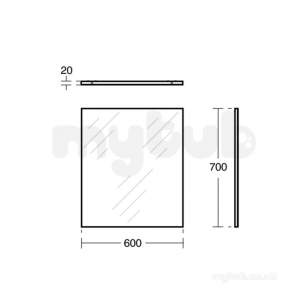 Ideal Standard Concept Furniture -  Ideal Standard Concept Space Mirror 500 Antisteam E0414bh