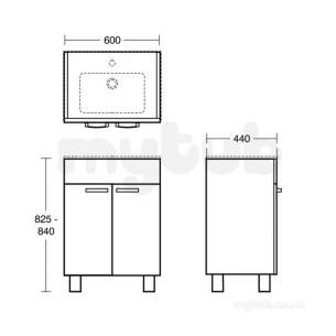 Ideal Standard Tempo Sanitaryware -  Ideal Standard Tempo E0668 610x455 One Tap Hole Vanity Basin Wht E066801