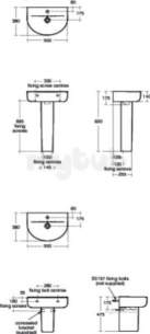 Ideal Standard Concept -  Ideal Standard Concept Space E1345 550mm Basin Arc Lp Wht E134501