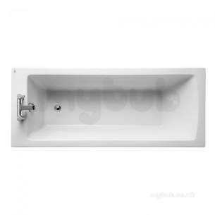 Ideal Standard Tempo Bathing -  Ideal Standard Tempo E2565 Arc 1700x700 No Tap Holes Bath Wht Ws E256501