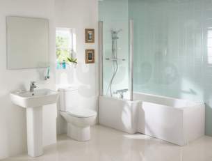 Ideal Standard Tempo Bathing -  Ideal Standard Tempo E2587 Cube 170x75 Ifp Plus No Tap Holes Bath Wh