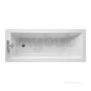 Ideal Standard Tempo Bathing -  Ideal Standard Tempo E2585 Cube 170x70 Ifp Plus No Tap Holes Bath Wh