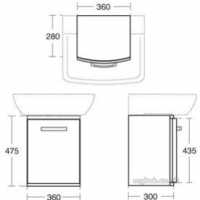 Ideal Standard Sottini Sundries -  Ideal Standard Sottini Fn Pedunit 360 Rossini W/h E2781es