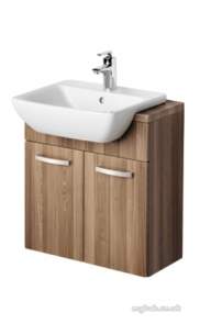 Ideal Standard Sottini Ware -  Ideal Standard Sottini Fn Semi Countertop 600 Gry/wht Basin Unit E2789ey