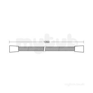 Ideal Standard Showers -  Ideal Standard X Trevi E4745 135m Shower Hose Wh Obsolete E4745ac