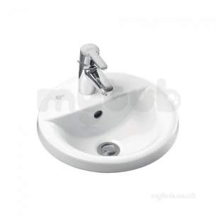 Ideal Standard Concept -  Ideal Standard Concept E5011 480mm One Tap Hole Sphr Ctop Basin Wh E501101