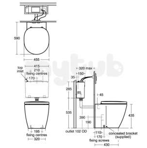 Ideal Standard Concept -  Ideal Standard Concept Freedom E6089 Xl Btw Pan White E608901