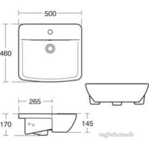 Ideal Standard Sottini Ware -  Ideal Standard Bow S/ctp 50 White 1th E625901