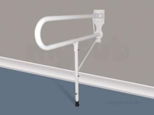 Saracen Disabled Products -  Saracen 850mm Hgd Spt Rail C/w Leg Wht