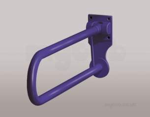 Saracen Disabled Products -  Saracen 760mm Hinged Support Rail Bl
