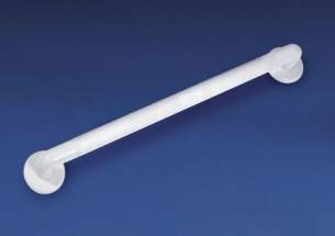 Center Grab Rails -  Center Brand 32660 White Abs Grab Rail 600mm Long