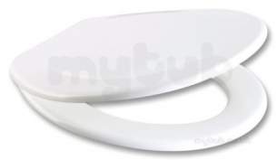 Carrara and Matta Toilet Seats -  Atlantic Spa Seat Plastic Hinges White