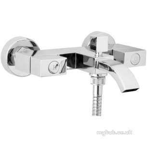 Deva Brassware -  Deva Edge106 Wall Mounted Bath Shower Mixer Cp