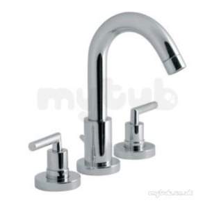 Vado Brassware -  3 Hole Basin Mixer Deck Mounted With