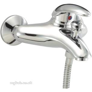 Deva Brassware -  Deva Elan106 Wall Mounted Bath Shower Mixer Cp