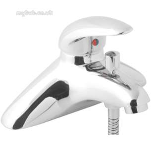 Deva Brassware -  Deva Elan206 Two Tap Holes Single Lvr Bath Shower Mixer Cp