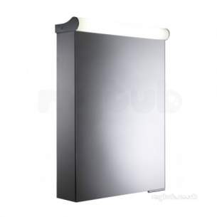 Roper Rhodes Cabinets -  Elevate Singl Door Lit Aluminium Cabinet