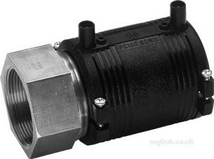 Georg Fischer Black Electrofusion Pe Fittings -  Georg Fischer Ef Pe100 Tran Fi Brass Sdr11 32-1 720920258
