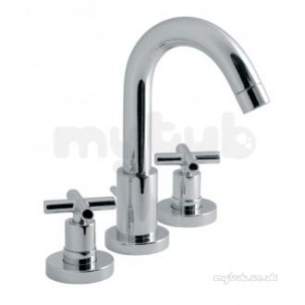 Vado Brassware -  3 Hole Basin Mixer Deck Mtd Plus Pop-up Waste Elw-101-c/p