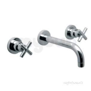 Vado Brassware -  3 Hole Bath Filler Plus 200mm Spout W/mountd