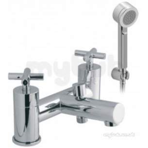 Vado Brassware -  2 Hole Bath Shower Mixer Deck Mtd Plus Shower Kit Elw-130 Plus K-c/p