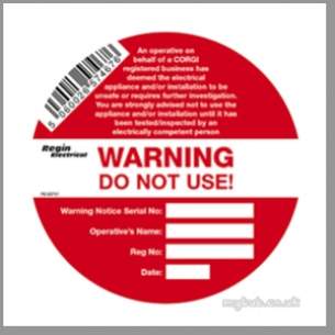 Regin Products -  Regin Regep21 Do Not Use-sticker 8