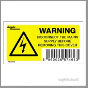 Regin Products -  Regin Regep22 Disconnection Label 8