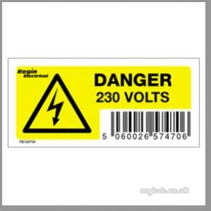 Regin Products -  Regin Regep24 Danger Volts Label 8
