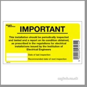Regin Products -  Regin Regep28 Inspect Reminder Label 8