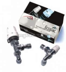 Altecnic Sealed System Equipment -  Ecopac 10mm Ang Twin Pack Chrome Head