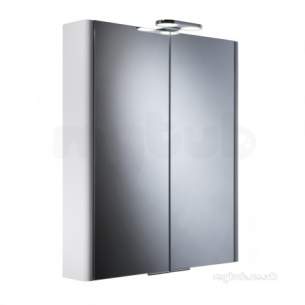 Roper Rhodes Cabinets -  Roper Rhodes Entity Double Door White Lit Cabinet