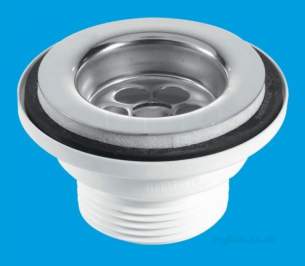 Mcalpine Bsw1pc Flange Basin Waste 1.25 Inch X 60mm