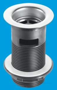 Mcalpine Waste traps overflow -  Mcalpine Bsw12 Slotted Basin Waste With Plug 1.25 Inch