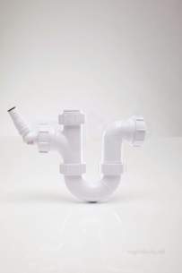 Polypipe Waste and Traps -  Polypipe 40mm Washing Machine Half Trap-76mm Seal