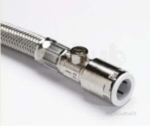 Polypipe Polyplumb Polyfit -  15mm X 1/2 Inch Flexhose Tap Connect Sv Wht 2