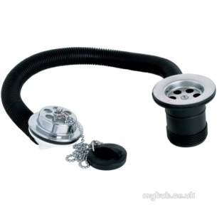 Deva Brassware -  Deva 1.5 Inch 5 Star Bath Waste Poly Plug Cp
