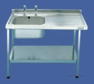 Sissons Stainless Steel Products -  E20602r 1200 X 600 Sbsd Right Hand Cat Siink Ss
