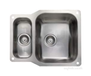 Rangemaster Sinks -  Rangemaster Classic 1.5b Rev Undermount Sink Ss