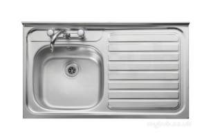 Rangemaster Sinks -  Contract Lc106r 1000 X 600 Right Hand Sq/front Ss