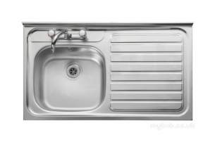 Rangemaster Sinks -  Contract Lc106l 1000 X 600 Left Hand Rl/front Ss