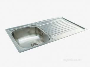 Carron Retail Sinks -  Contessa Kitchen Sink With Left Hand Single Bowl And Drainer