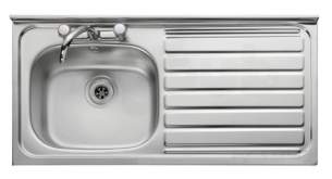 Rangemaster Sinks -  Line Ln105r 1000 X 500 Right Hand Sq/front Ss