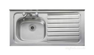 Rangemaster Sinks -  Contract Lc42r 1067x533 Right Hand Sq/front Ss