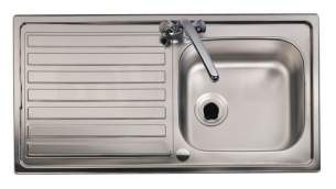 Astracast Contract Sinks -  Eclipse 980 X 510mm One Tap Hole Sbsd Inset Rev