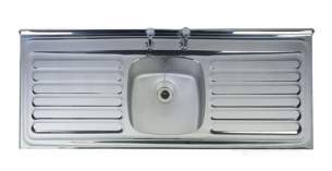 Astracast Contract Sinks -  Emerald 1500 X 600mm Two Tap Holes Sbdd R/front