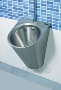Saracen Wall Mounted Pod Urinal Ss : Wolseley