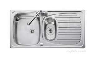 Rangemaster Sinks -  Euroline 1.5b Ss Sink And Aqnmc Ad2 Tap